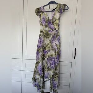 Floral White House Black Market Women's Dress